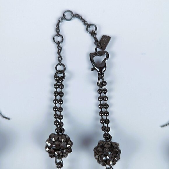 LIKE NEW Sparkly Ball Necklace & Earring Set - Picture 7 of 7